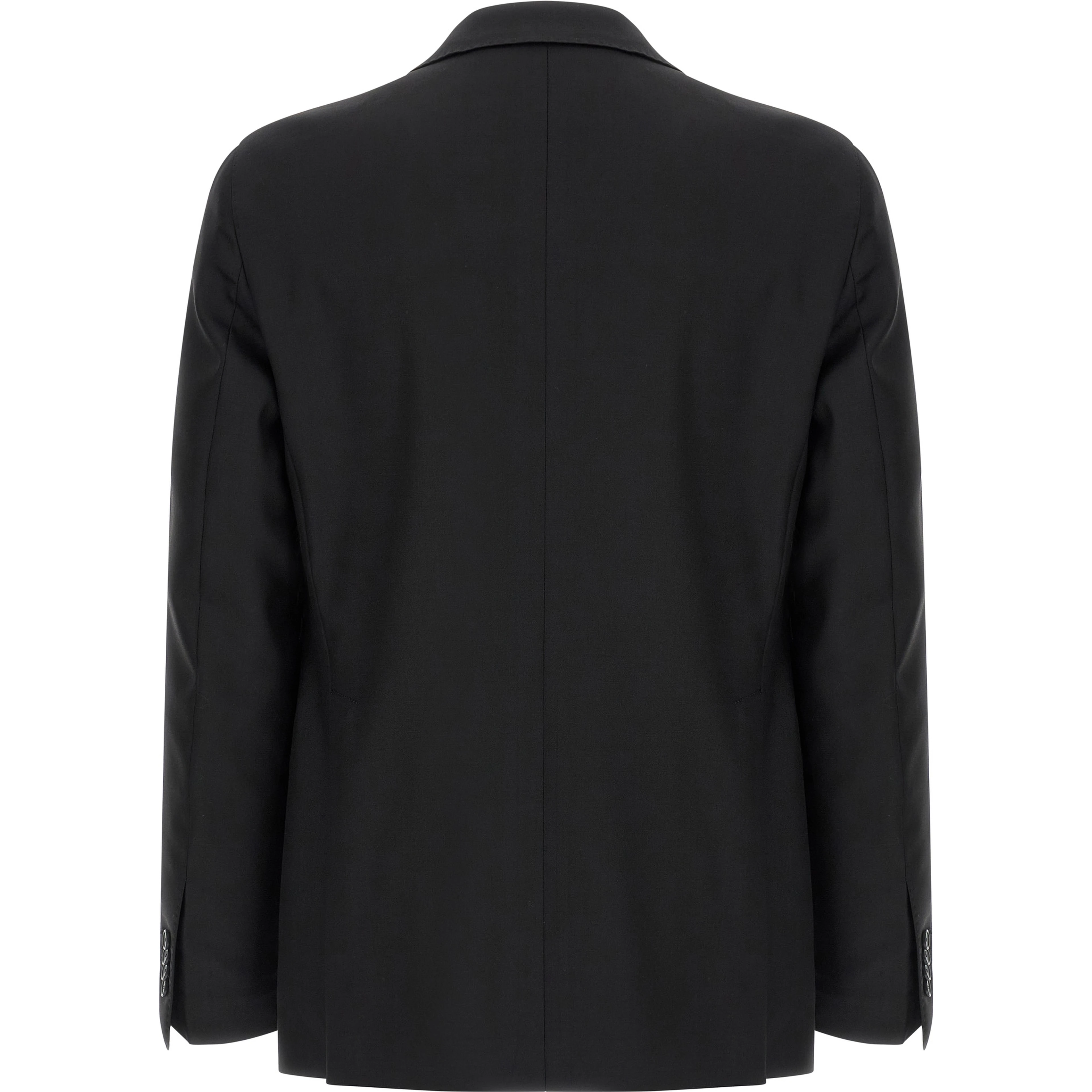 Black Virgin Wool Two-Piece Suit