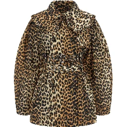 Brown Recycled Polyamide Coat