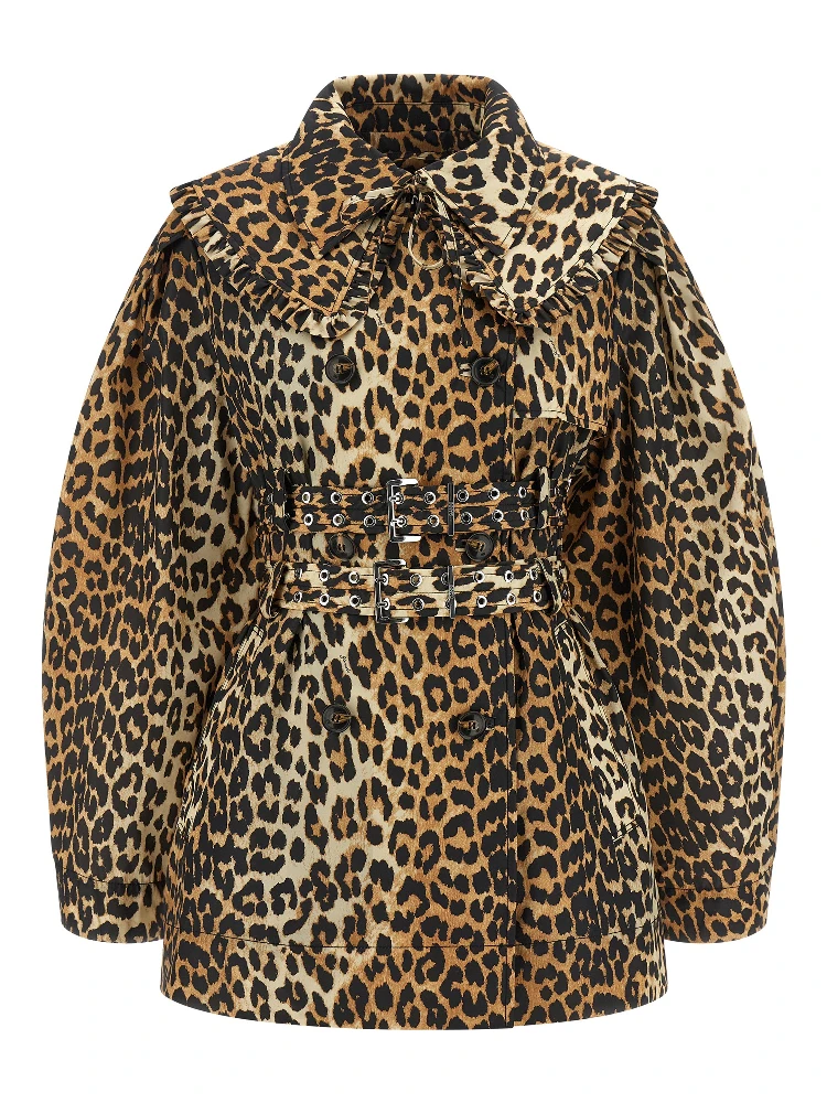 Brown Recycled Polyamide Coat