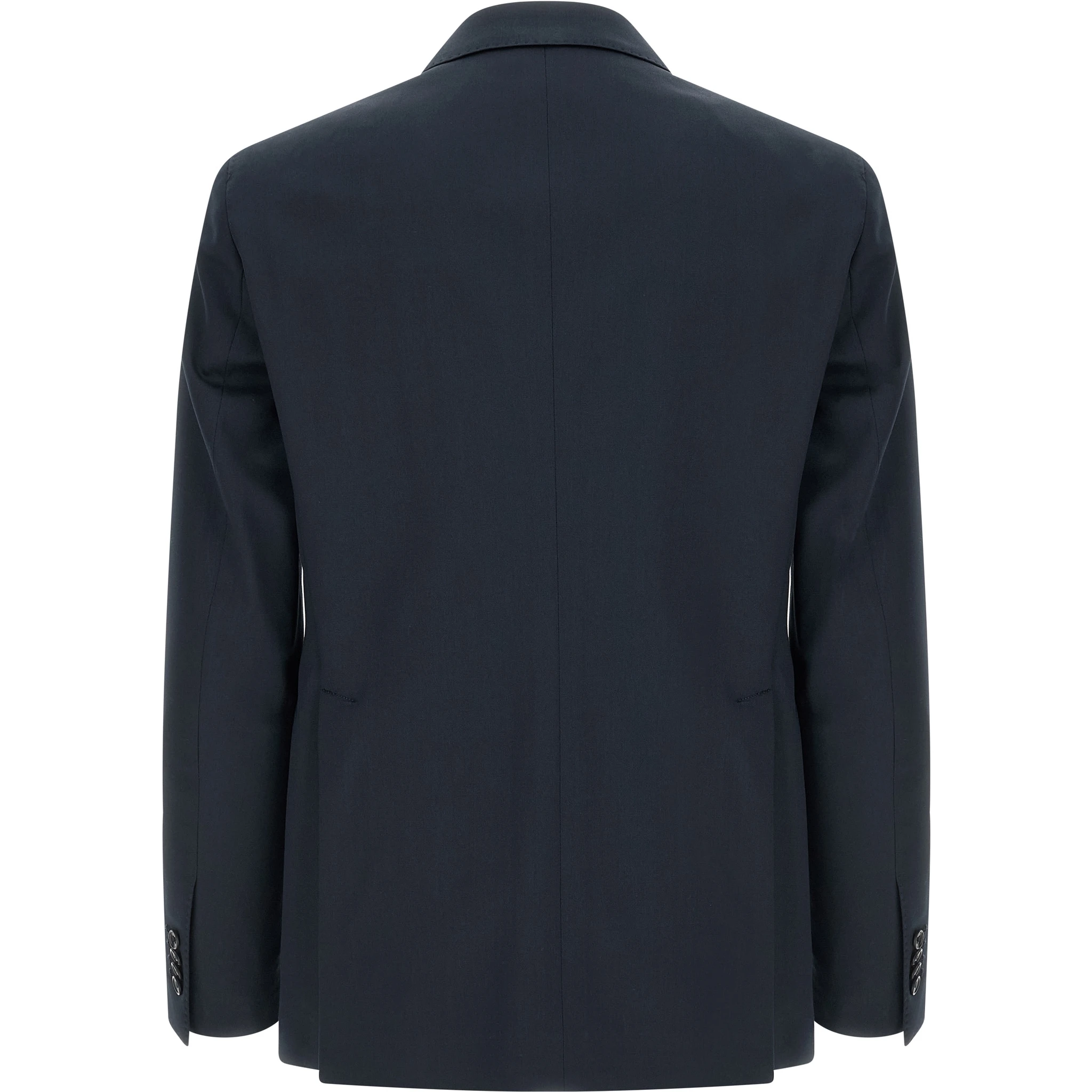Blue Virgin Wool Two-Piece Suit