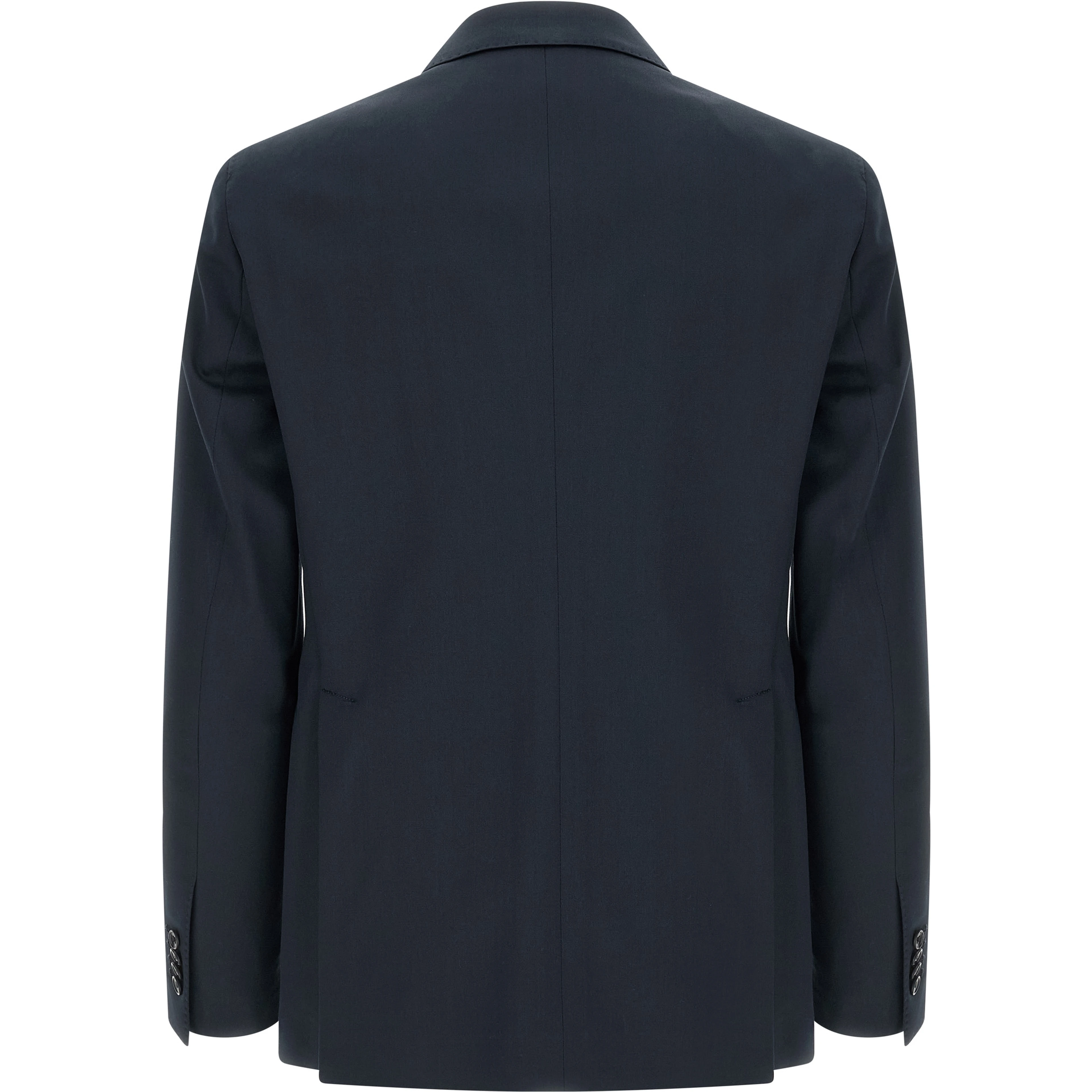 Blue Virgin Wool Two-Piece Suit