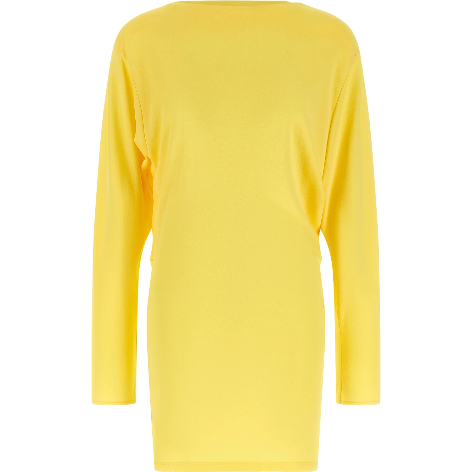 Bicolor Viscose Short Dress