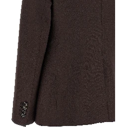 Brown Virgin Wool Blazer
