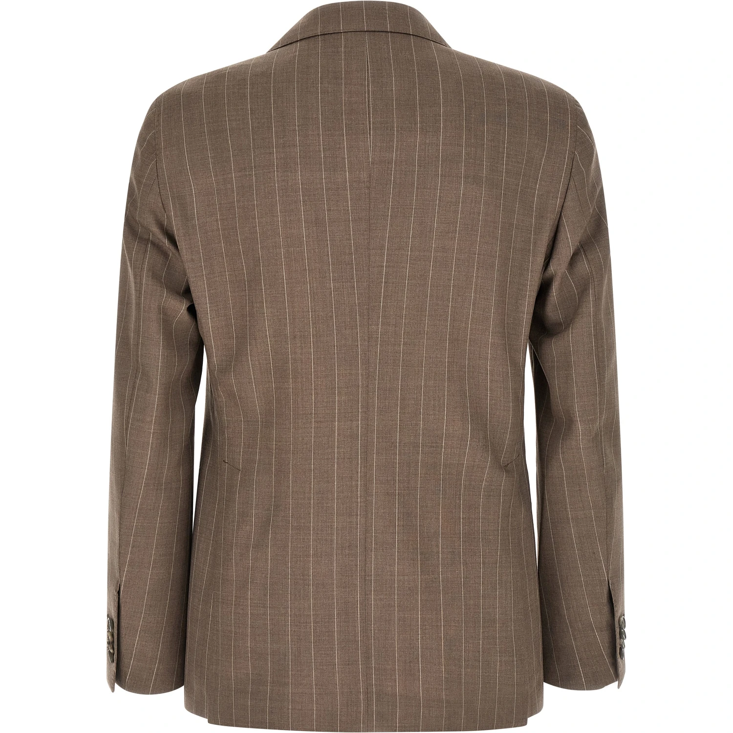 Brown Virgin Wool Two-Piece Suit