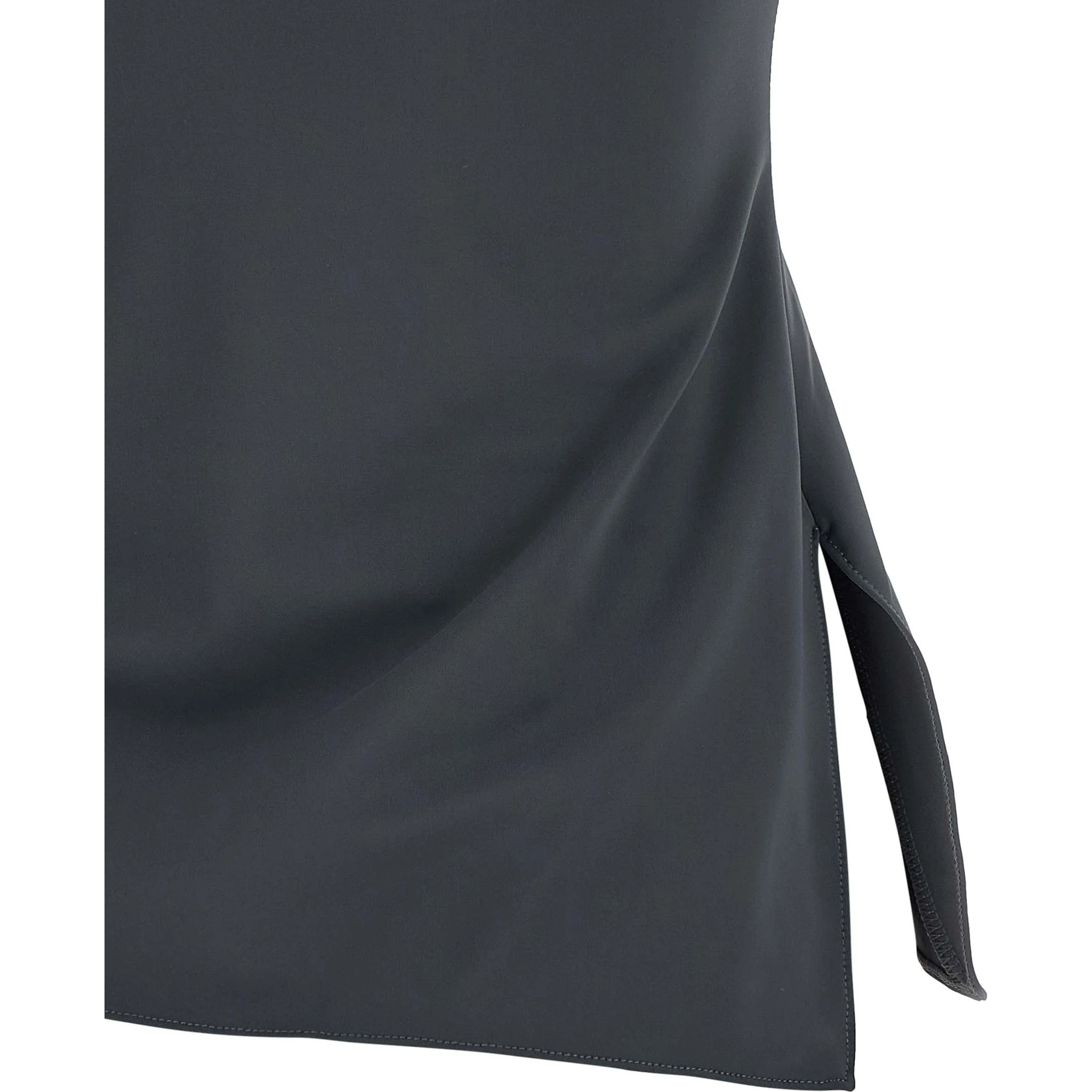 Gray Polyamide Tank Tops