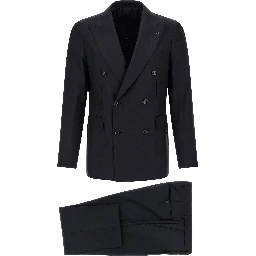 Blue Virgin Wool Two-Piece Suit