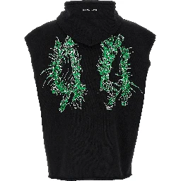 Black Cotton Sweatshirt