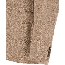 Beige Virgin Wool Two-Piece Suit