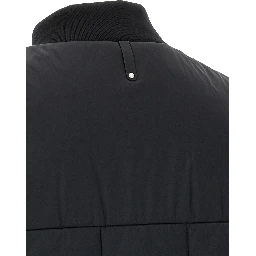 Black Nylon Sleeveless Jacket