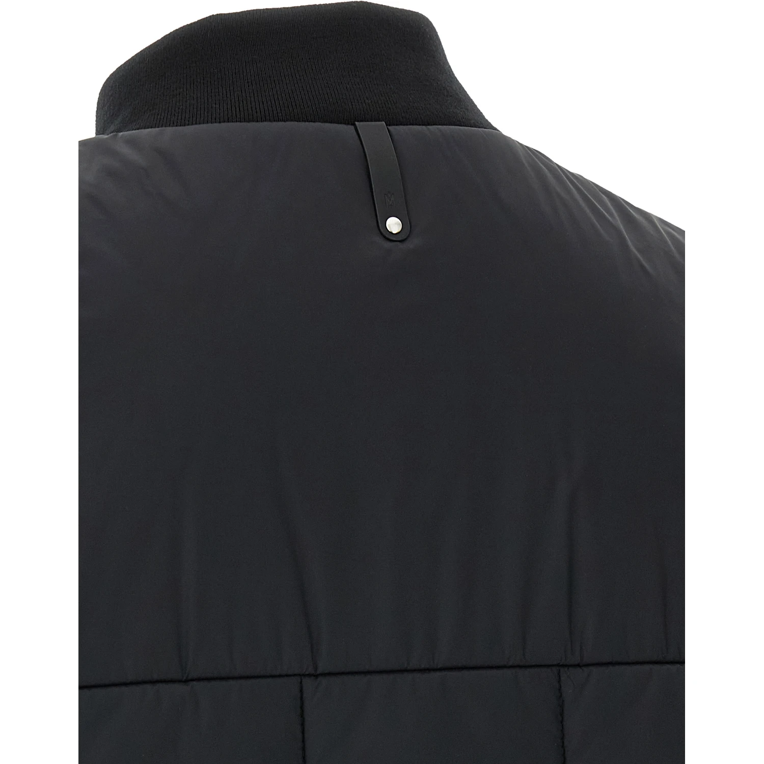Black Nylon Sleeveless Jacket