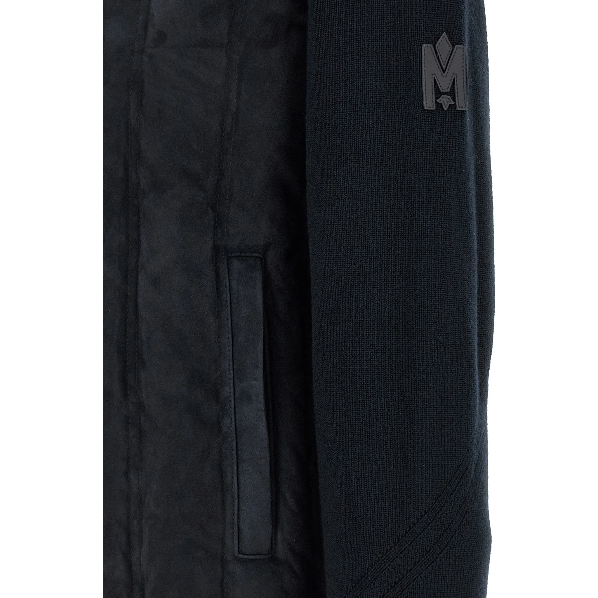 Blue Virgin Wool Full-Length Jacket