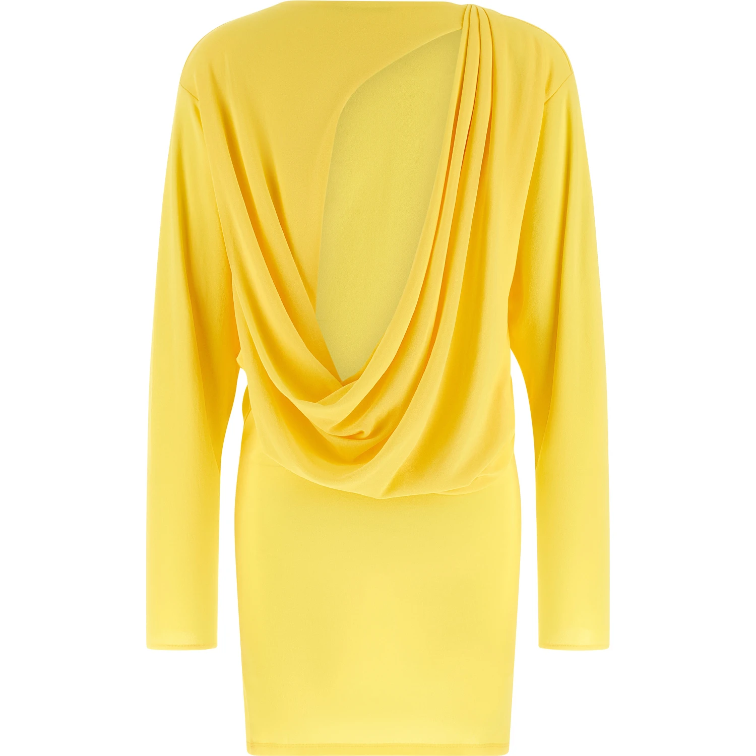Bicolor Viscose Short Dress