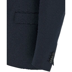 Blue Virgin Wool Two-Piece Suit