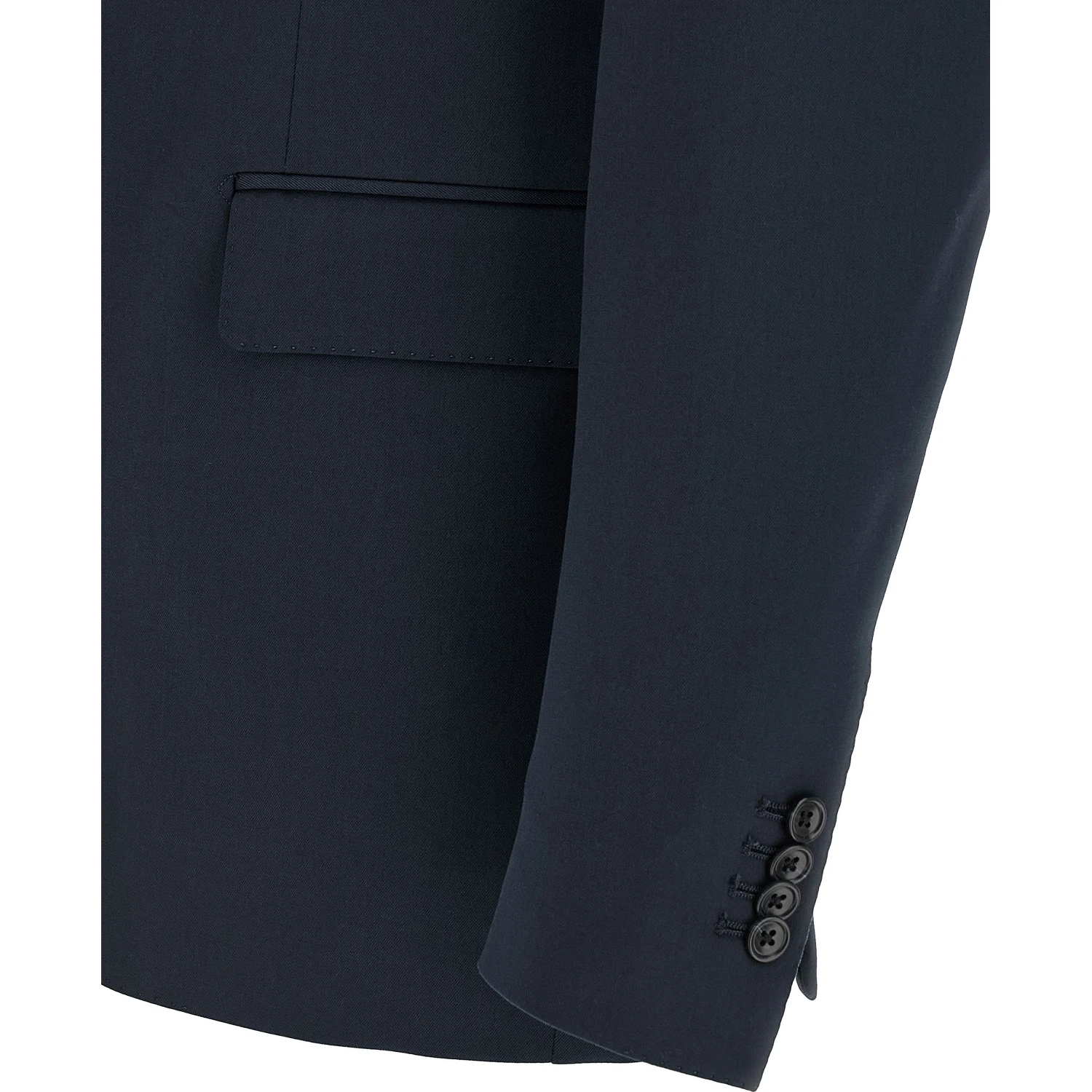 Blue Virgin Wool Two-Piece Suit