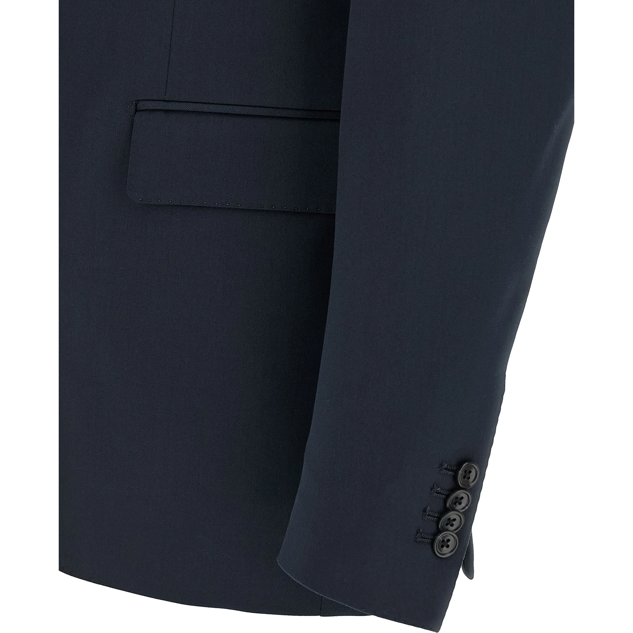 Blue Virgin Wool Two-Piece Suit