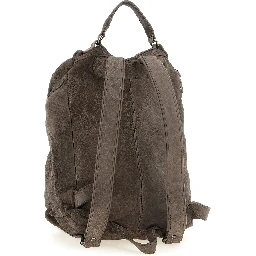 Brown Lamb Leather Backpack