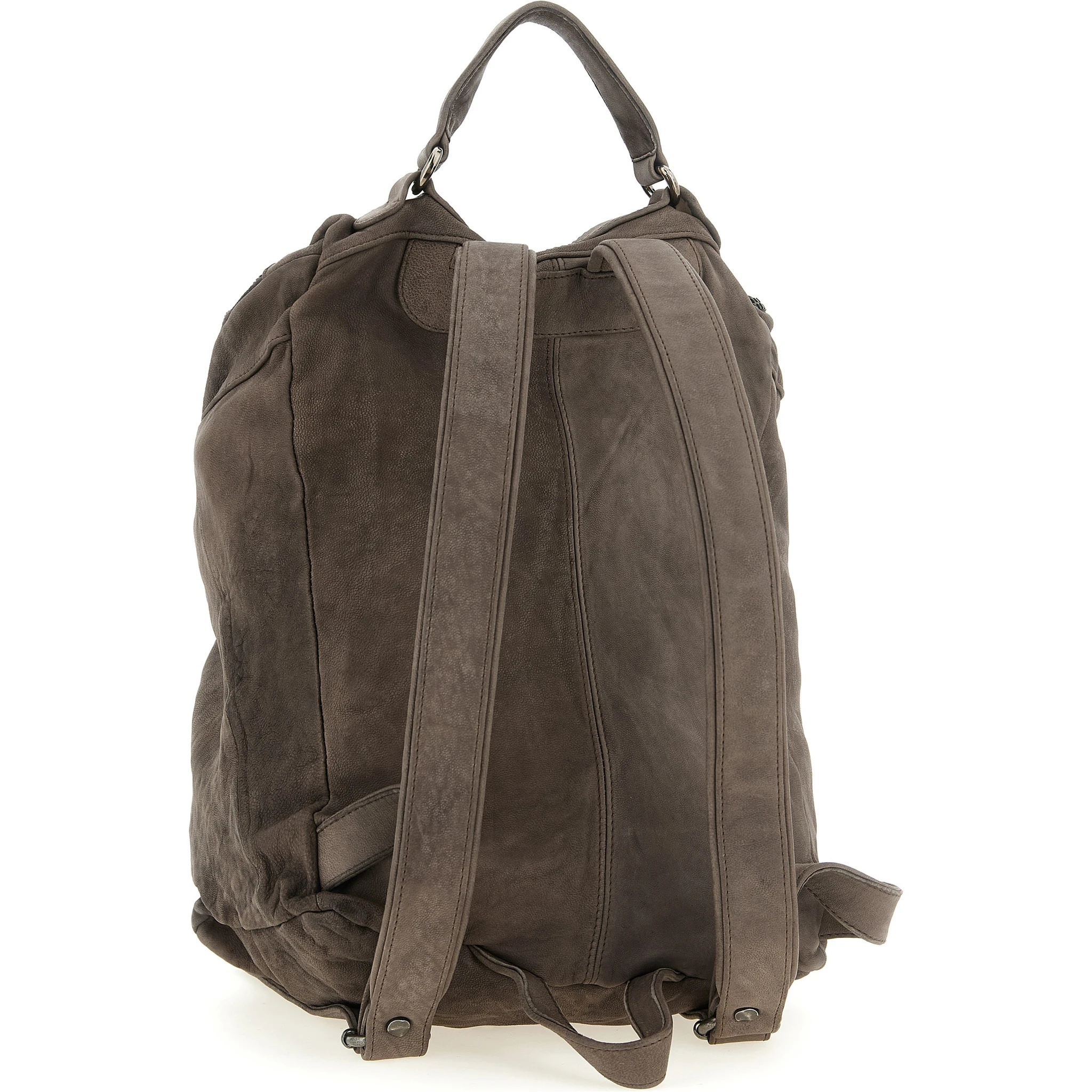 Brown Lamb Leather Backpack