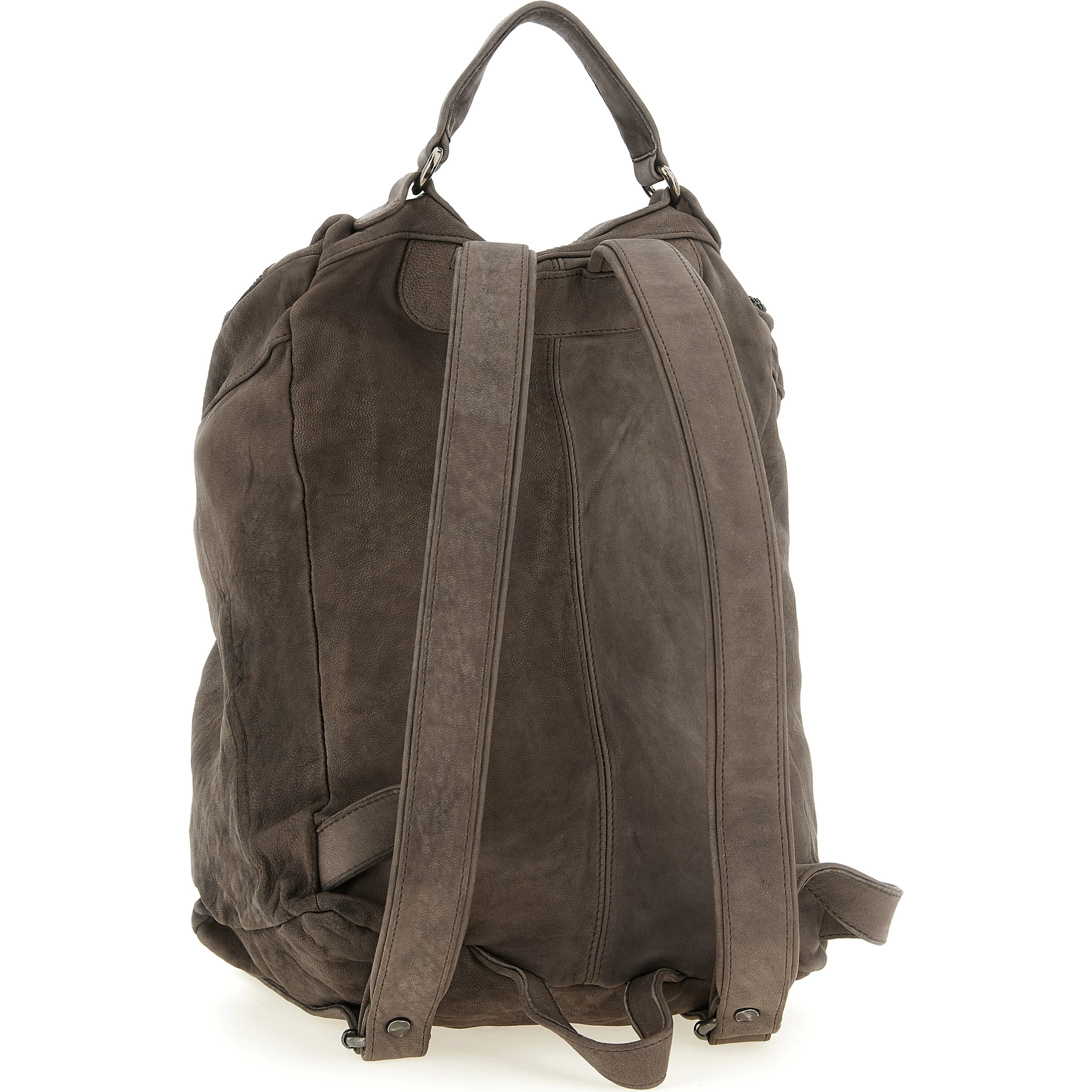 Brown Lamb Leather Backpack