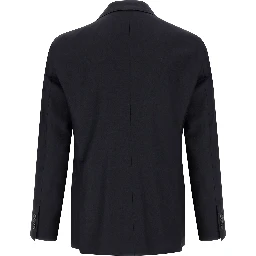 Blue Virgin Wool Two-Piece Suit