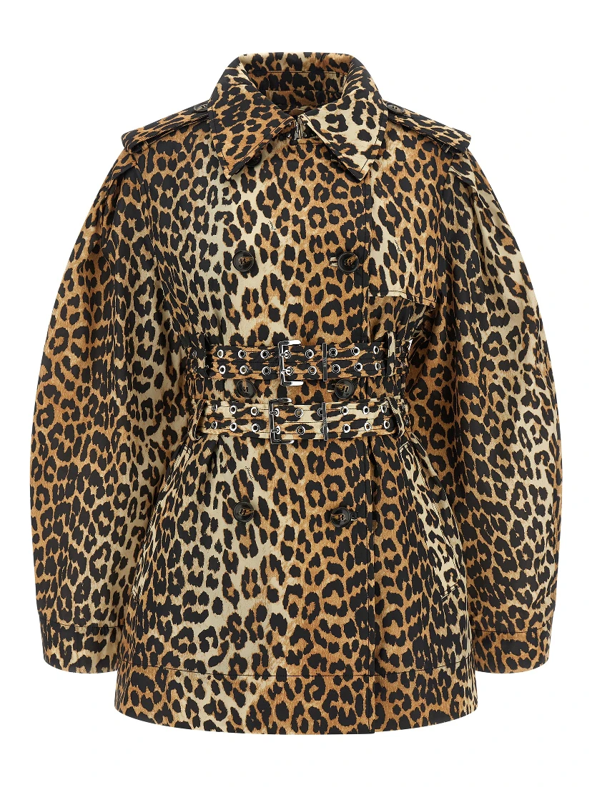 Brown Recycled Polyamide Coat