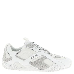 White Calfskin Athletic Sneakers