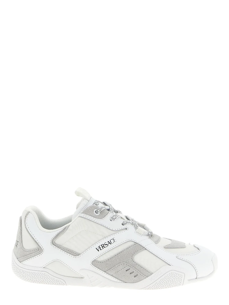 White Calfskin Athletic Sneakers