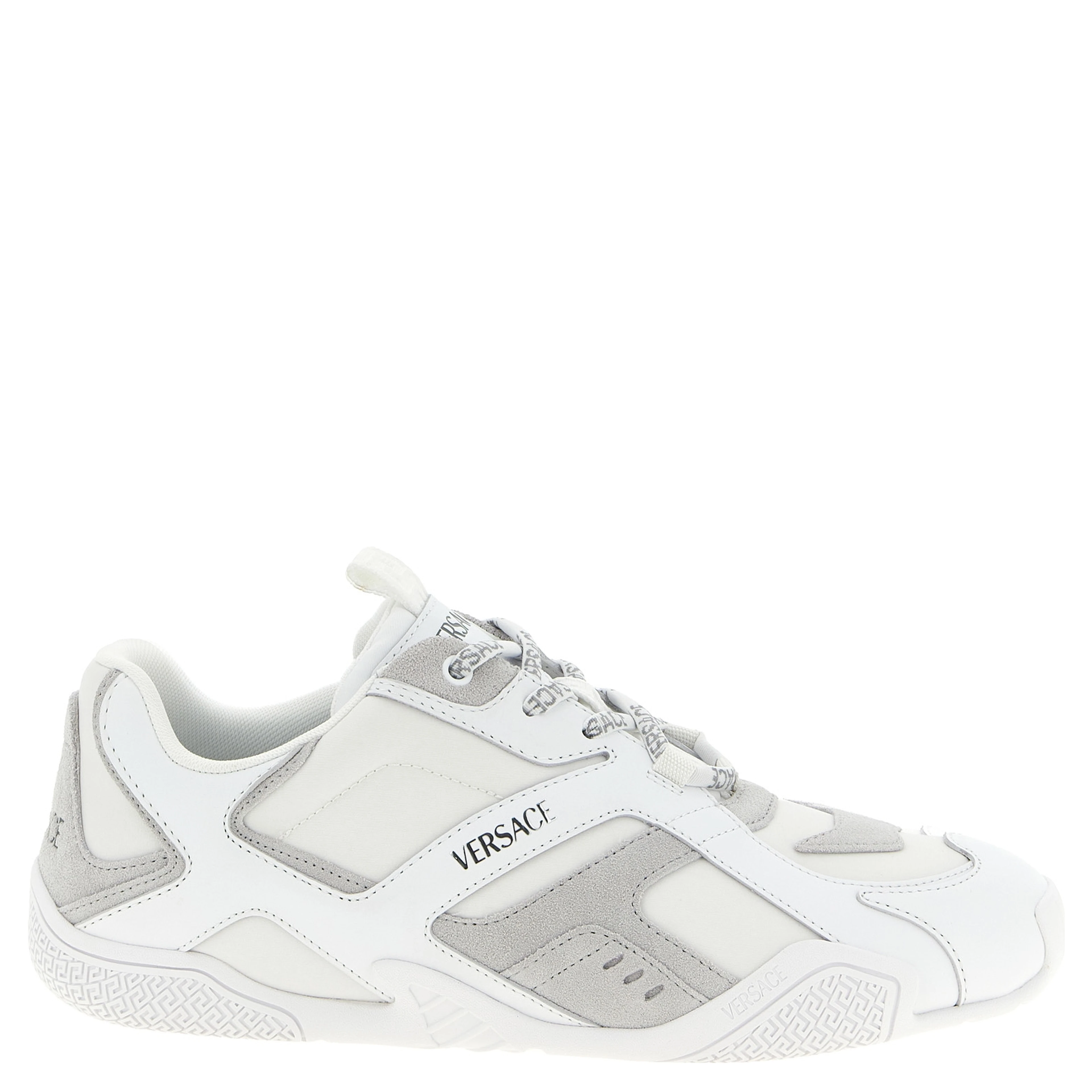 White Calfskin Athletic Sneakers