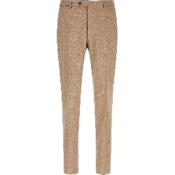 Beige Virgin Wool Two-Piece Suit