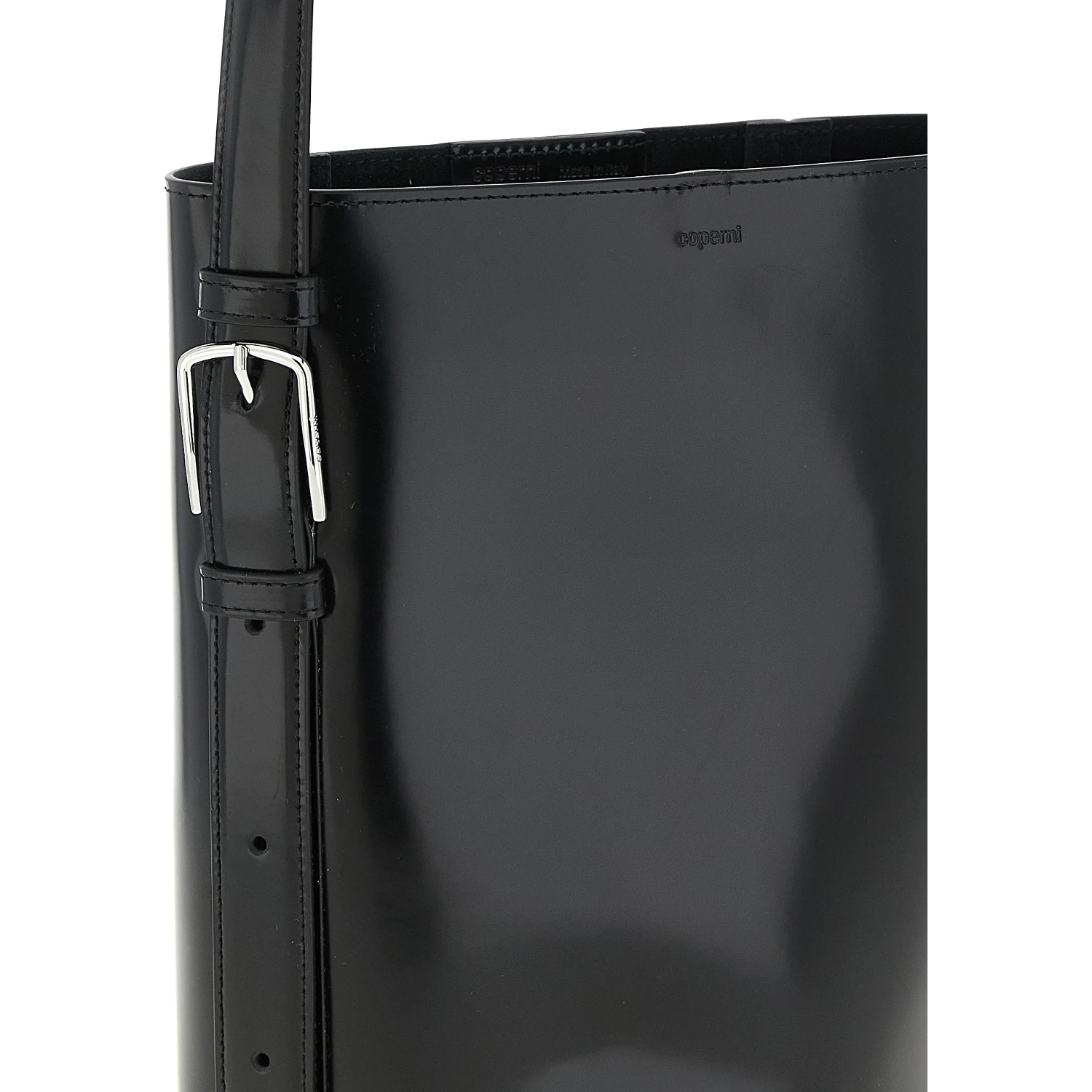 Black Cowhide Shoulder Bag