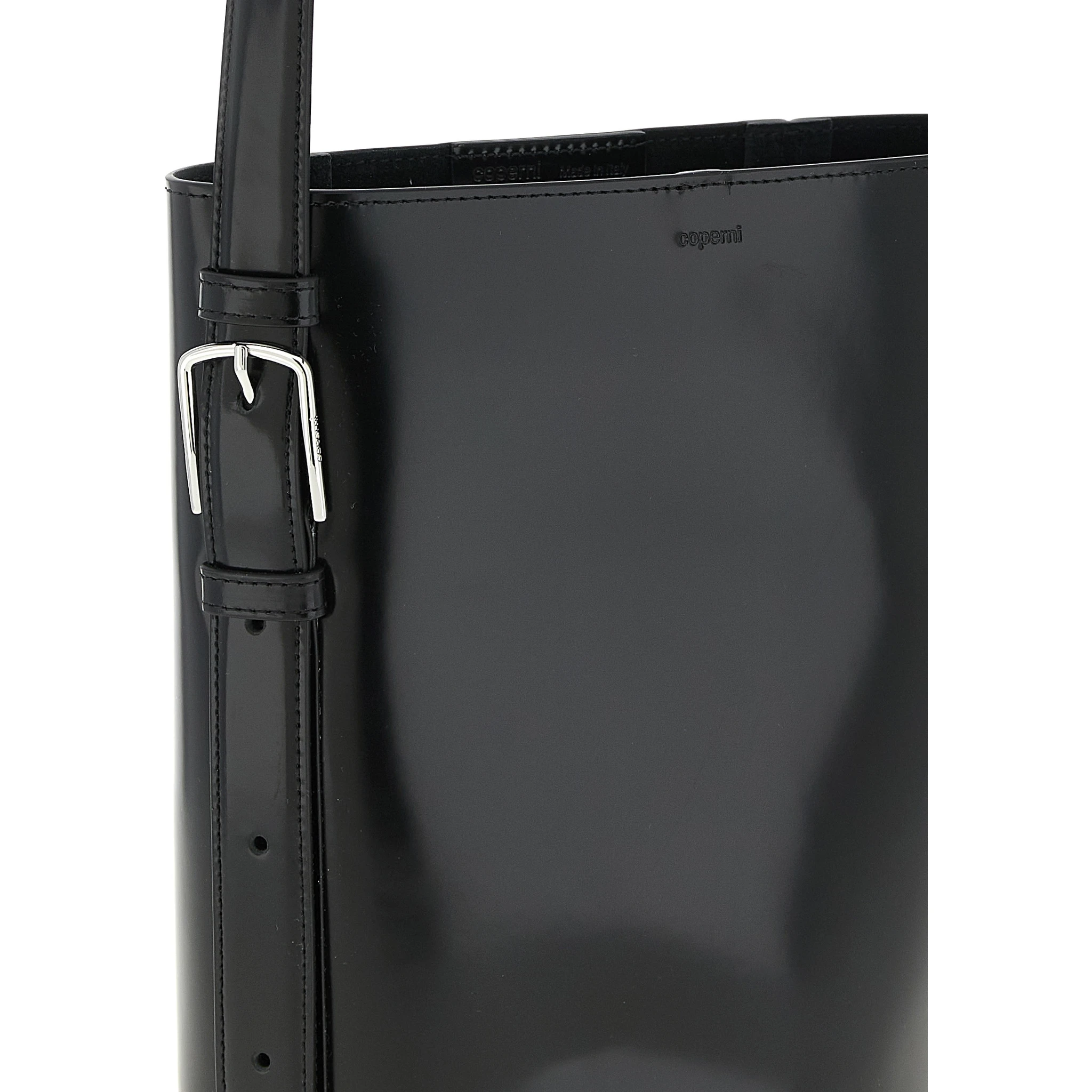 Black Cowhide Shoulder Bag