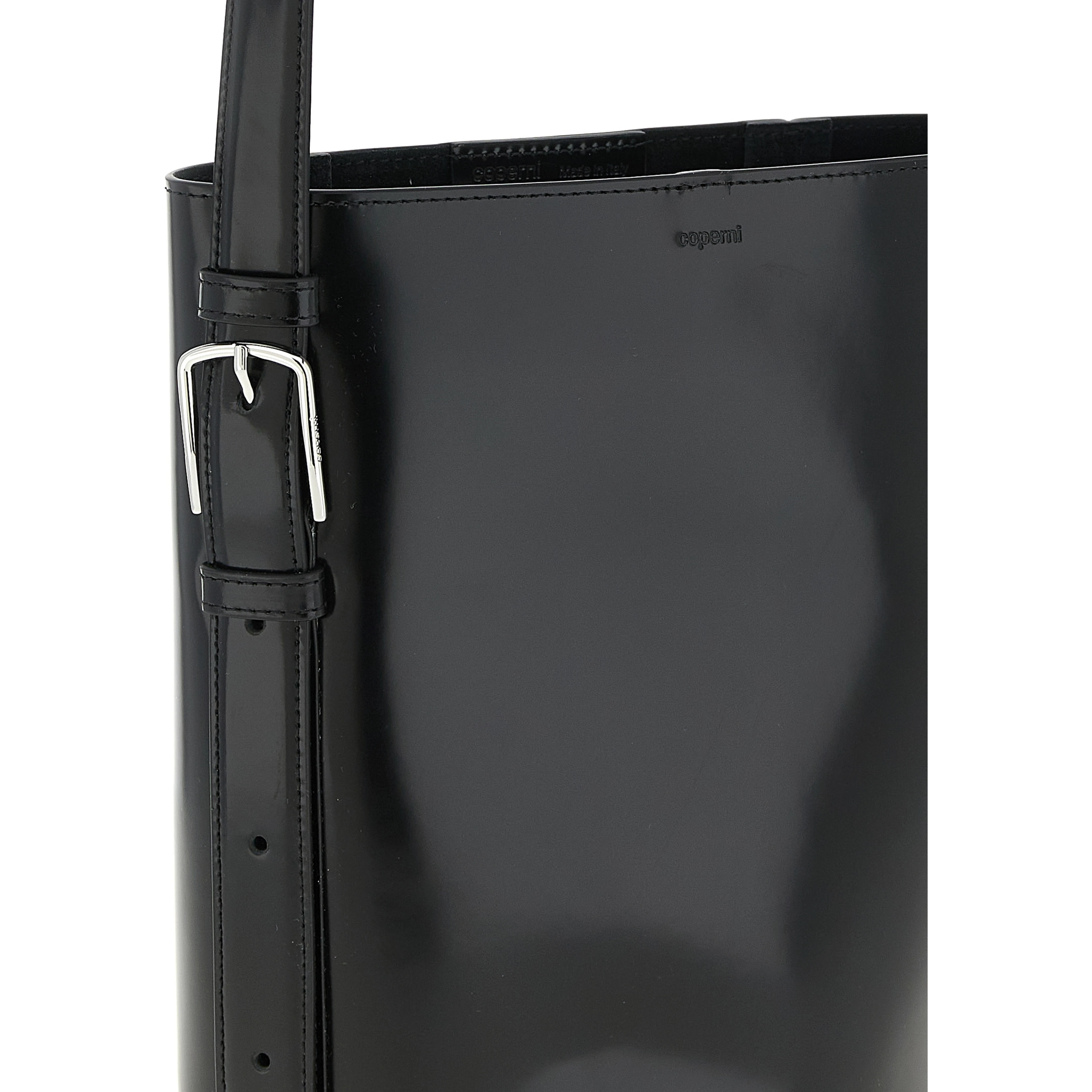 Black Cowhide Shoulder Bag