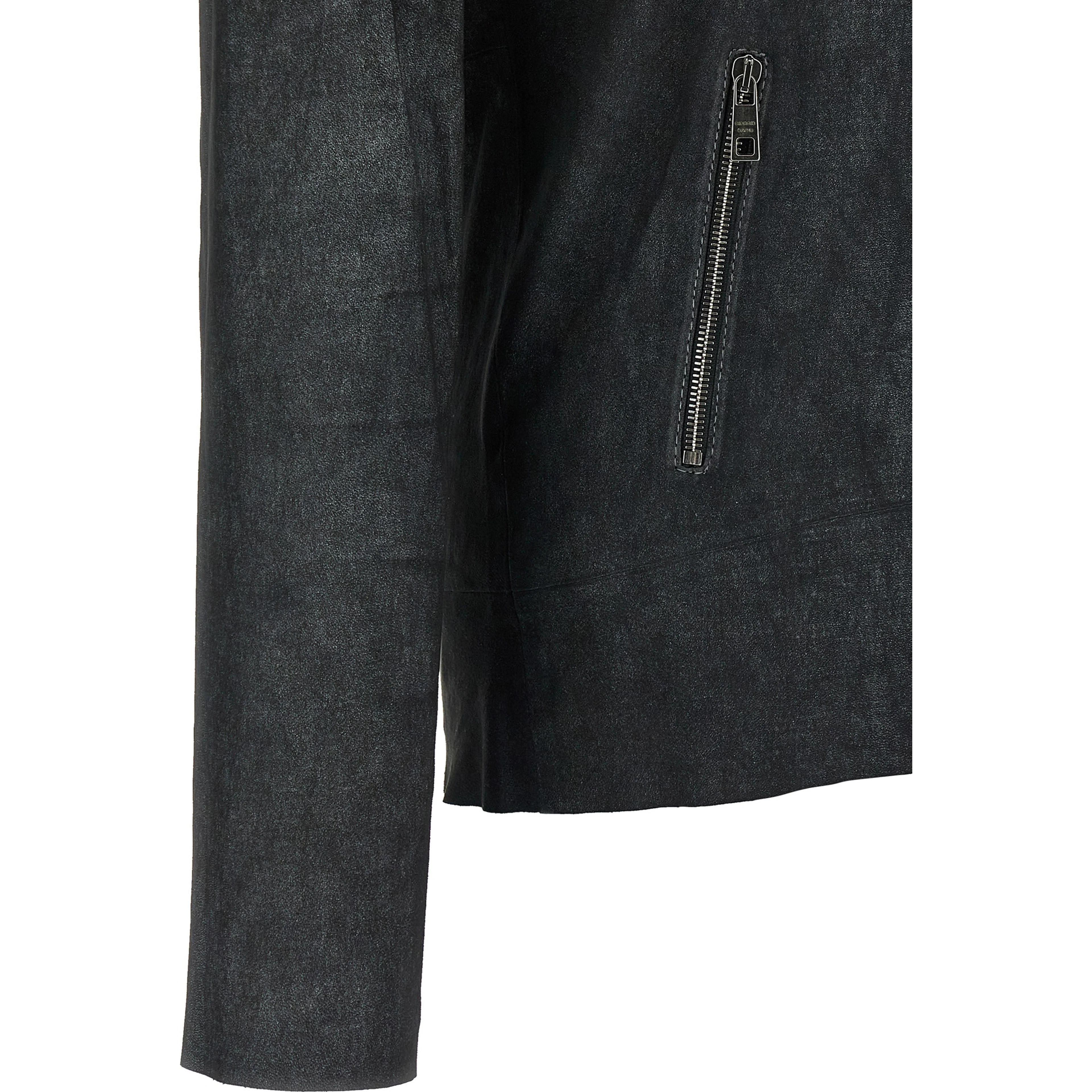 Black Lamb Leather Leather Jacket