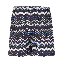 Multicolor Polyester Swim Shorts
