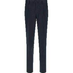 Blue Virgin Wool Two-Piece Suit