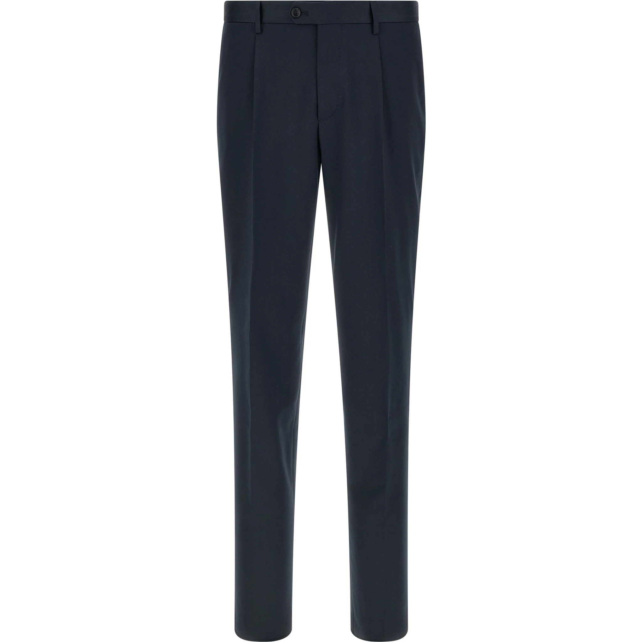 Blue Virgin Wool Two-Piece Suit