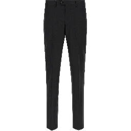 Black Virgin Wool Two-Piece Suit