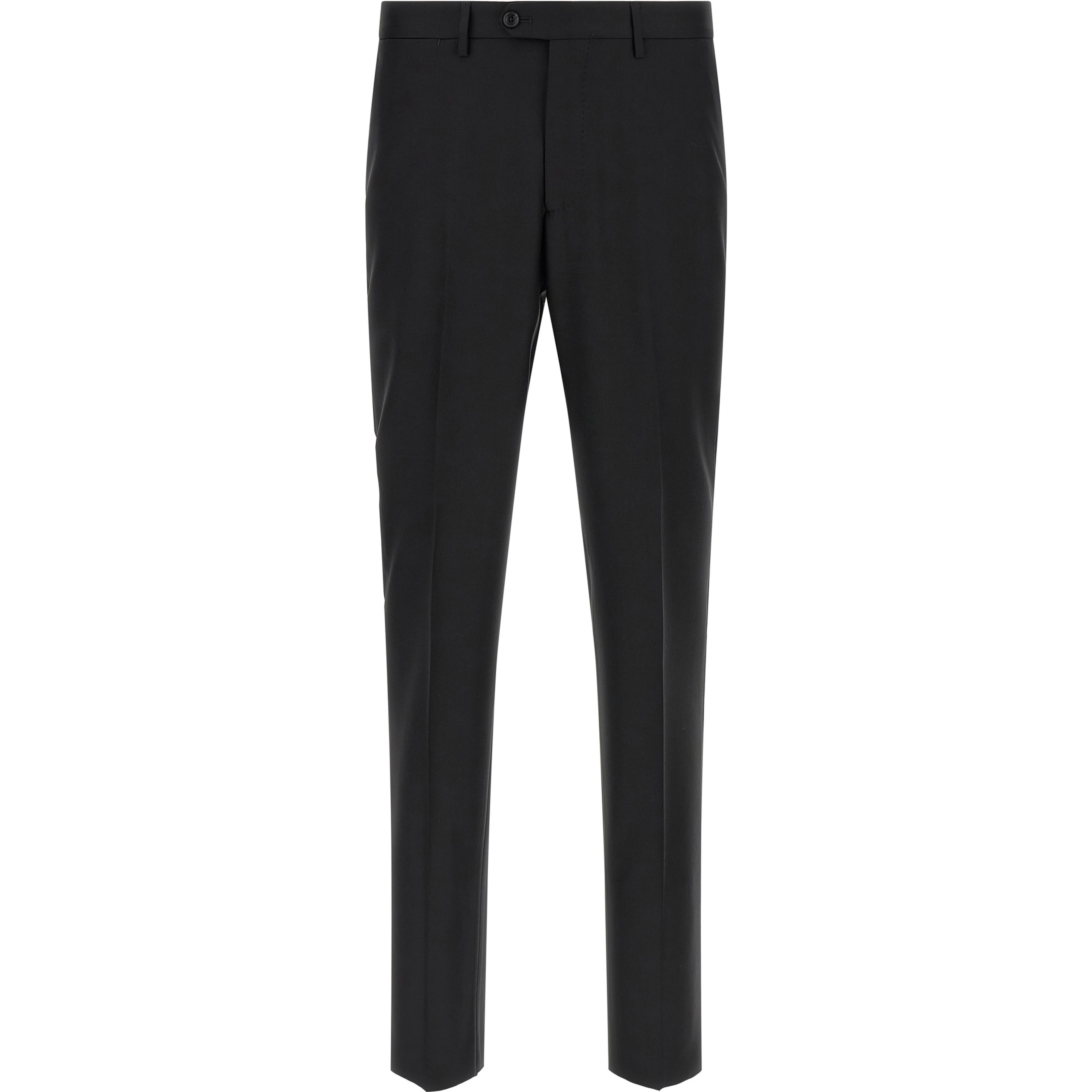 Black Virgin Wool Two-Piece Suit