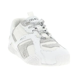 White Calfskin Athletic Sneakers