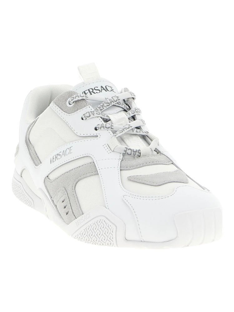 White Calfskin Athletic Sneakers alternative