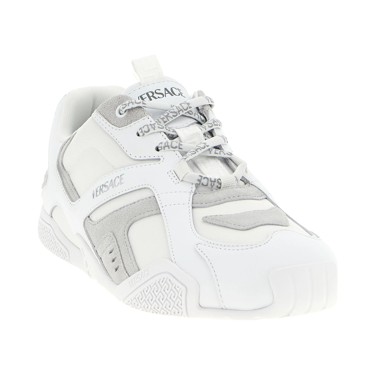White Calfskin Athletic Sneakers