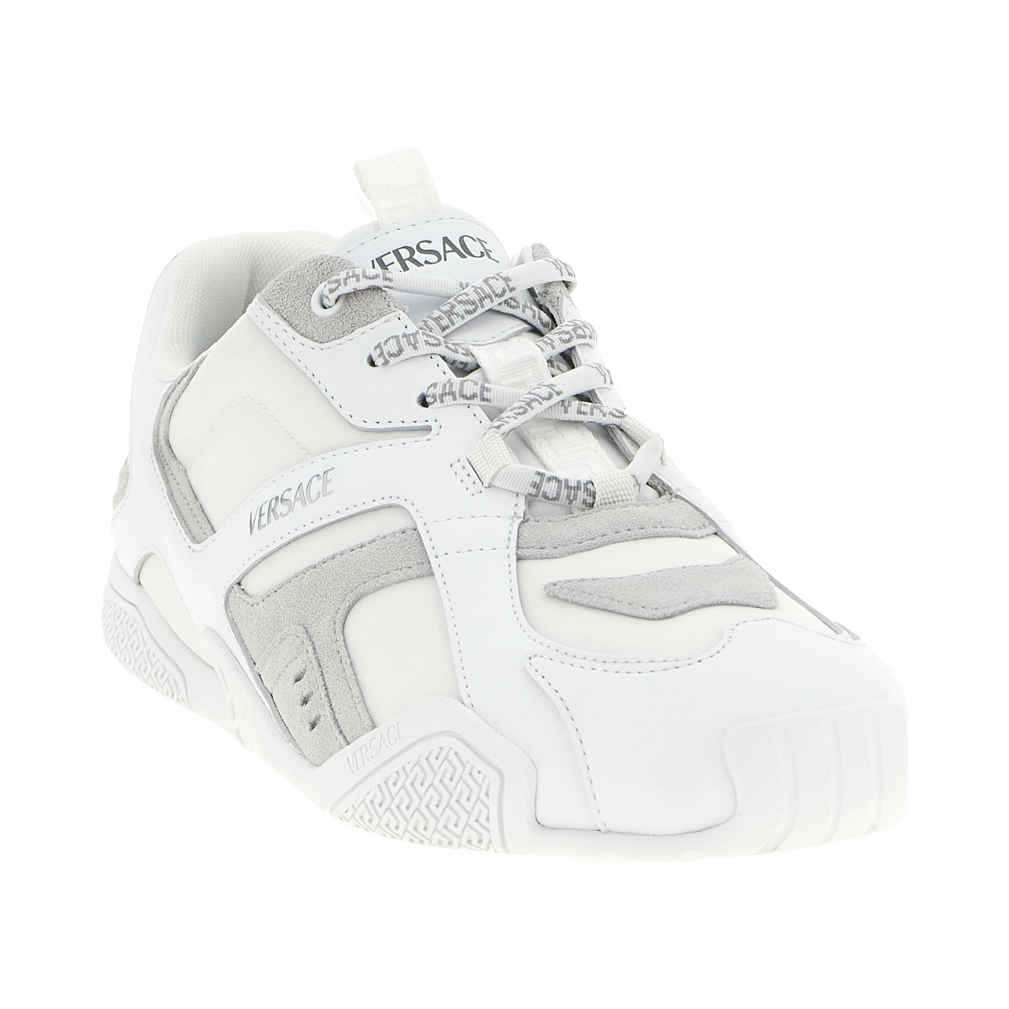 White Calfskin Athletic Sneakers