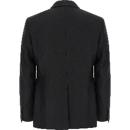 Black Virgin Wool Two-Piece Suit
