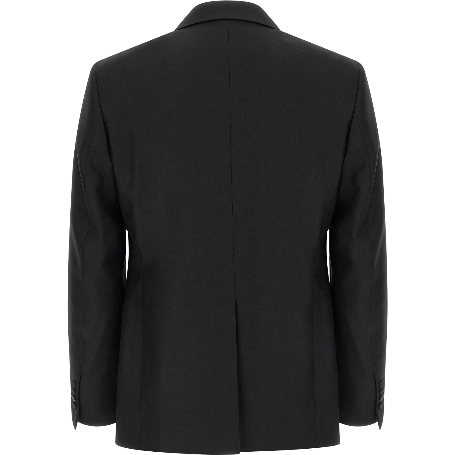 Black Virgin Wool Two-Piece Suit
