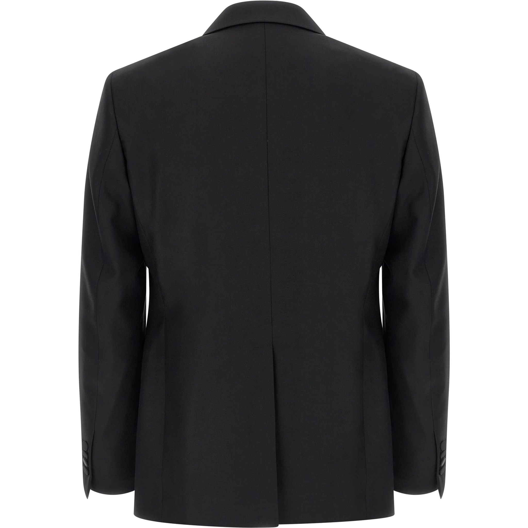 Black Virgin Wool Two-Piece Suit