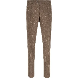 Brown Virgin Wool Two-Piece Suit