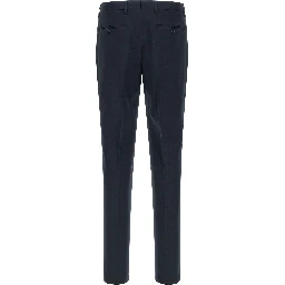 Blue Virgin Wool Two-Piece Suit