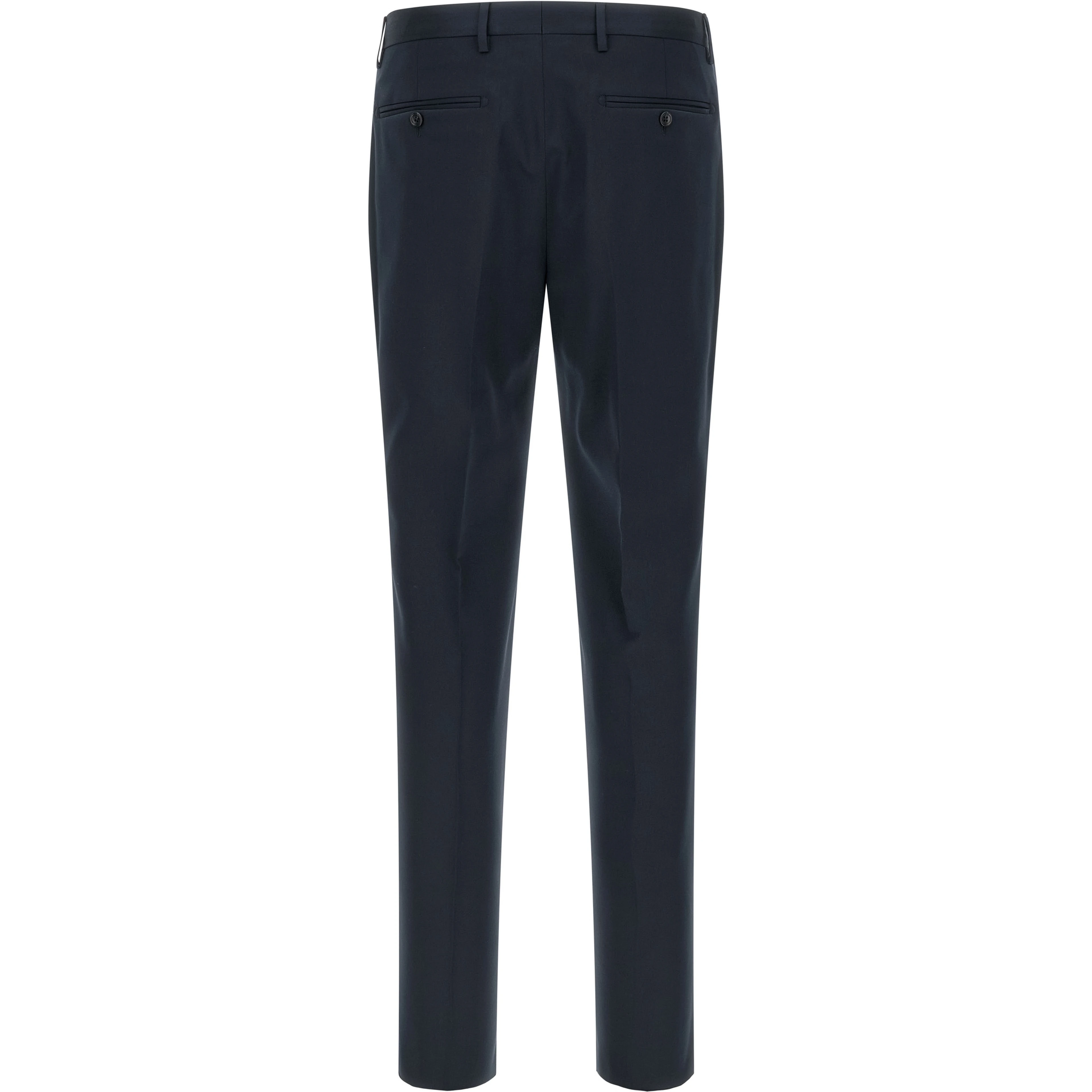 Blue Virgin Wool Two-Piece Suit