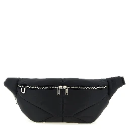 Black Polyester Crossbody Bag