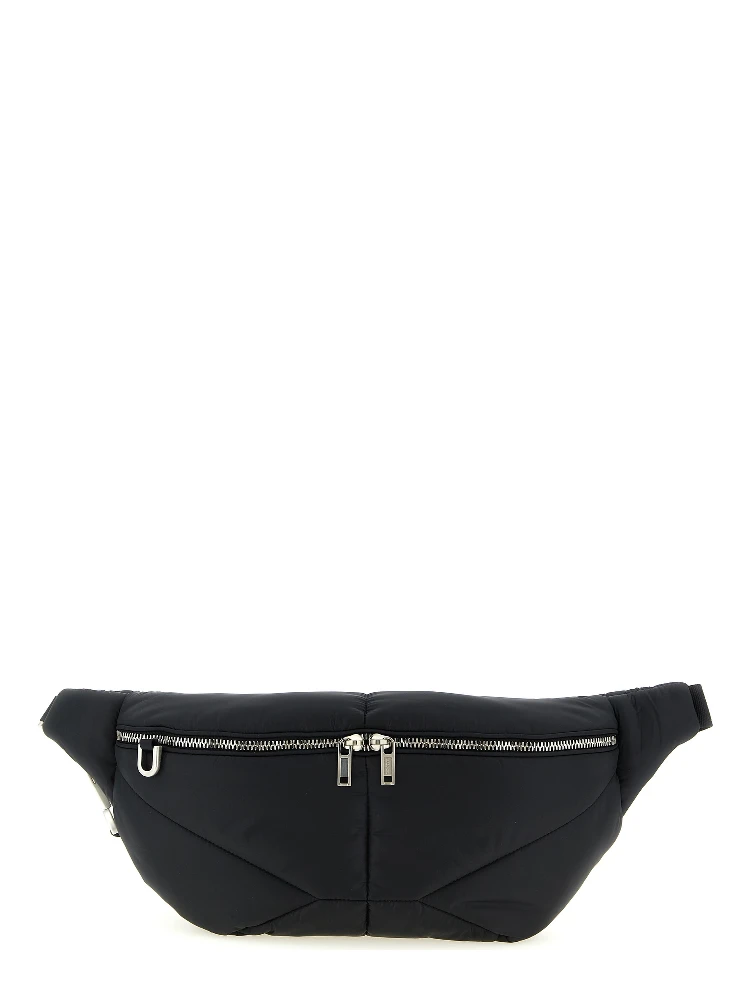 Black Polyester Crossbody Bag
