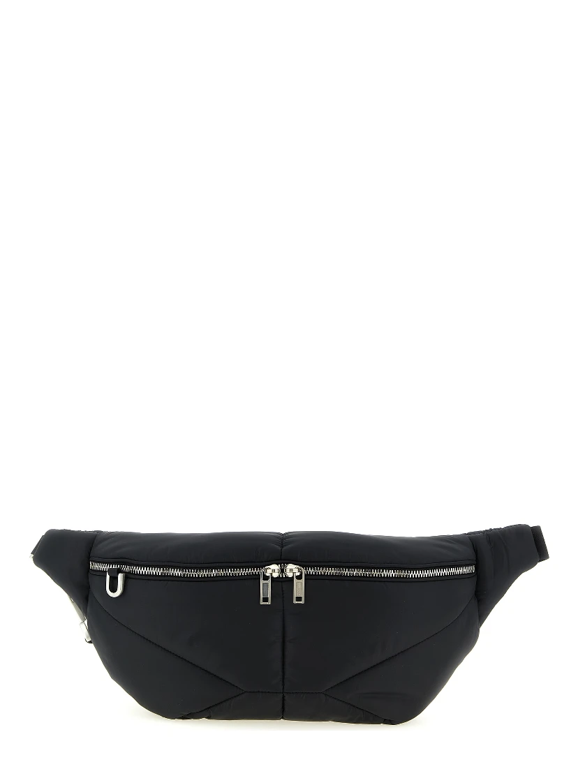 Black Polyester Crossbody Bag